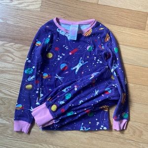 Mini Boden long sleeved space pajamas size 8